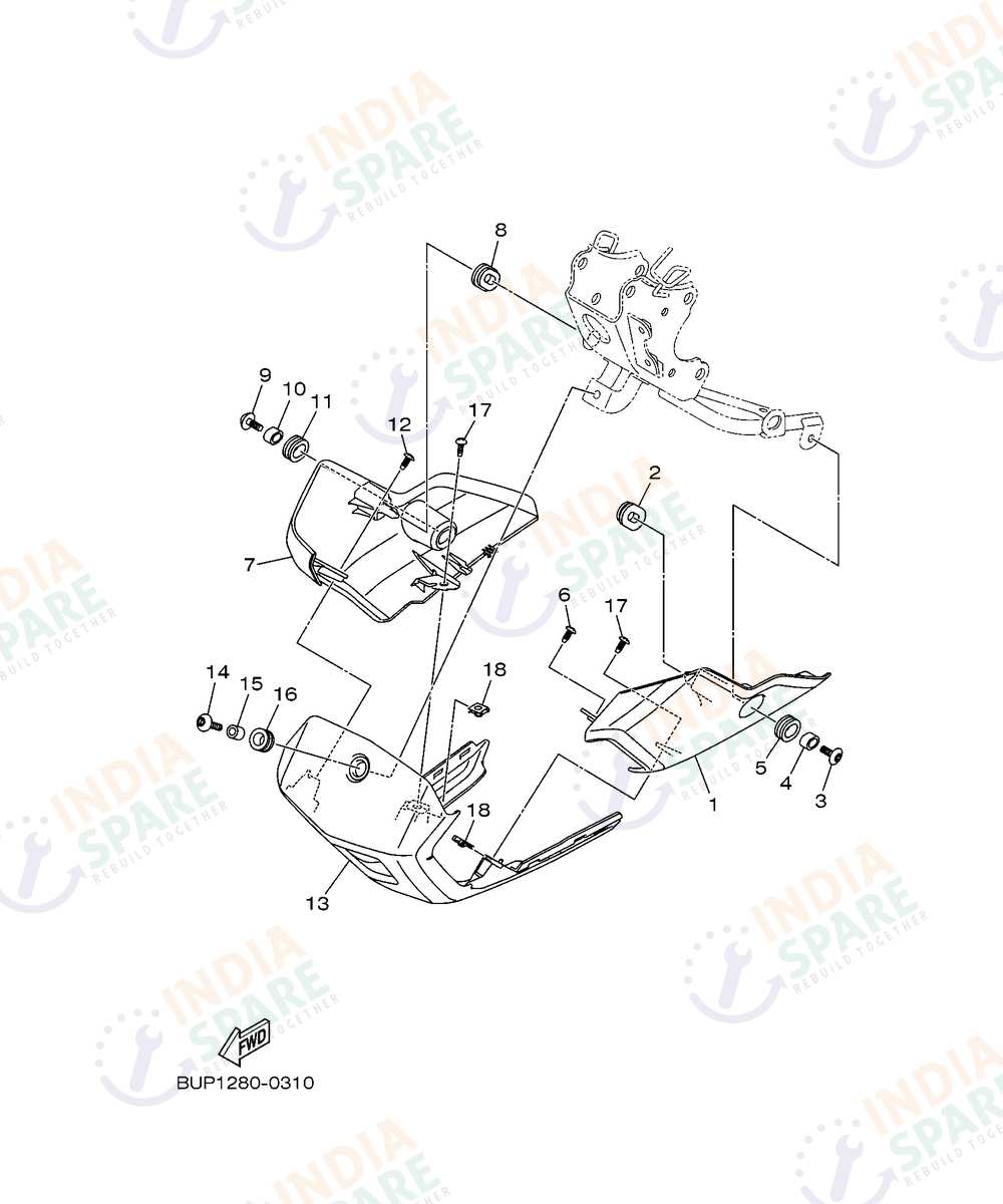YAMAHA D001 FZ RAVE Series COWLING 1
